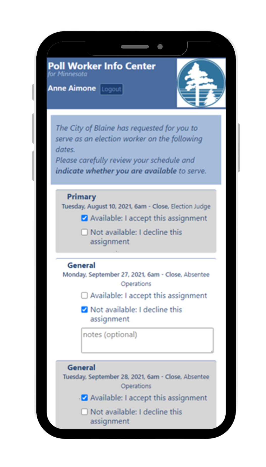 Poll Worker Portal